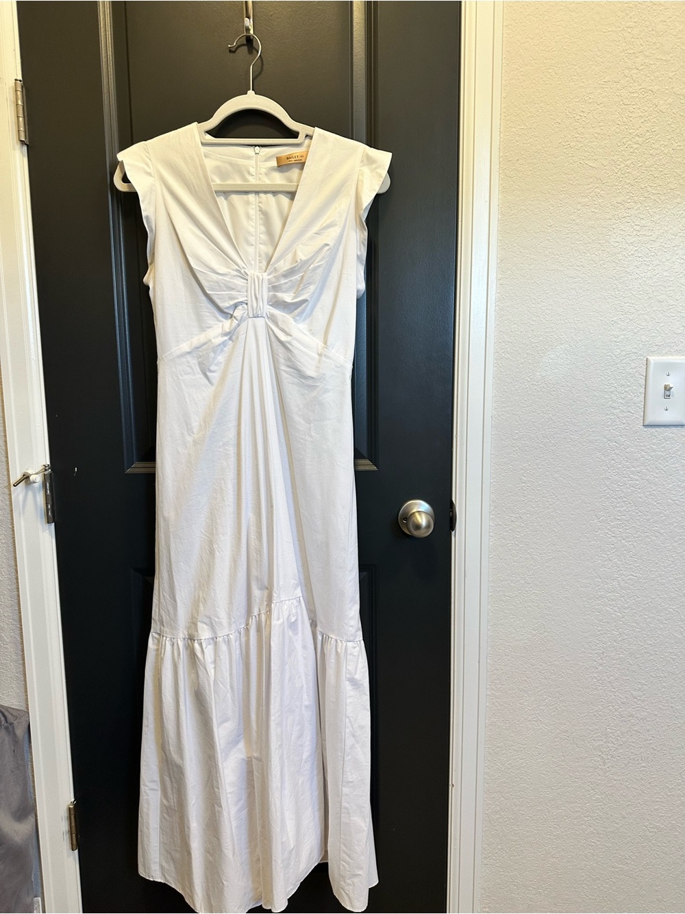 Bailey 44 White Knot-Front Maxi Dress